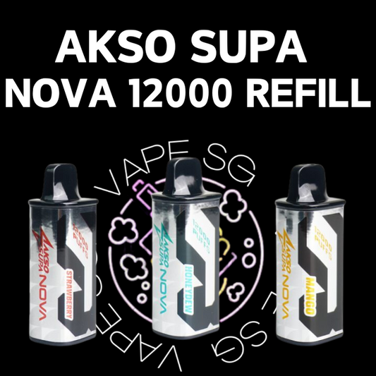 Akso Supa Nova 12000 Refill Cartridge - Sg Vape Shop Singapore SG