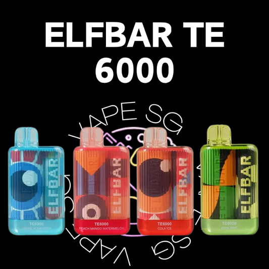 Elfbar TE 6000 Disposable vape - sg vape shop singapore sg