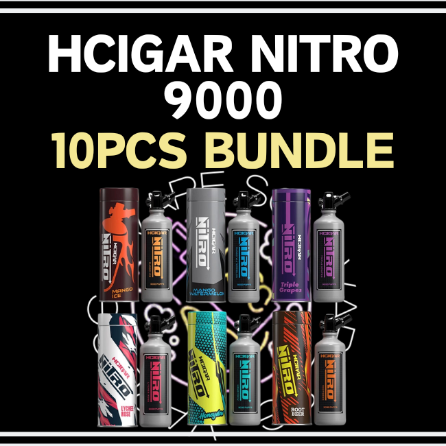 Hcigar Nitro 9000 Disposable (10pcs Bundle) - Sg Vape Shop Singapore SG