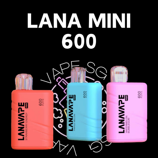 Lana Mini 600 disposable vape - sg vape shop singapore sg