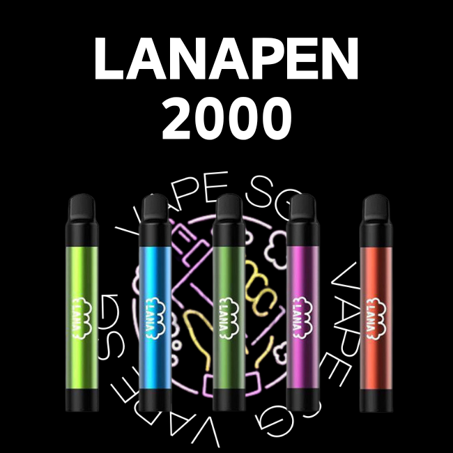 Lanapen 2000 disposable vape - sg vape shop singapore sg