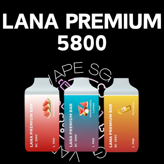 Lana Premium Bar 5800 disposable vape - sg vape shop singapore sg