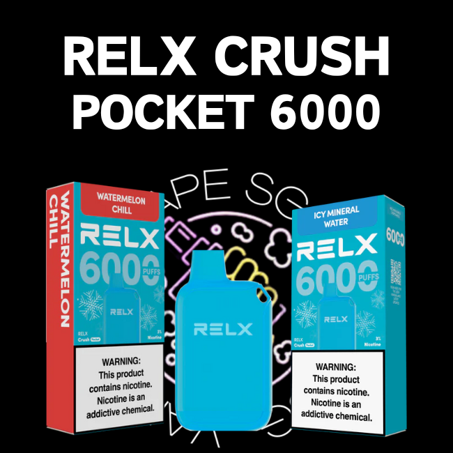 Relx Crush Pocket 6000 Disposable Pod - Sg Vape Shop Singapore SG