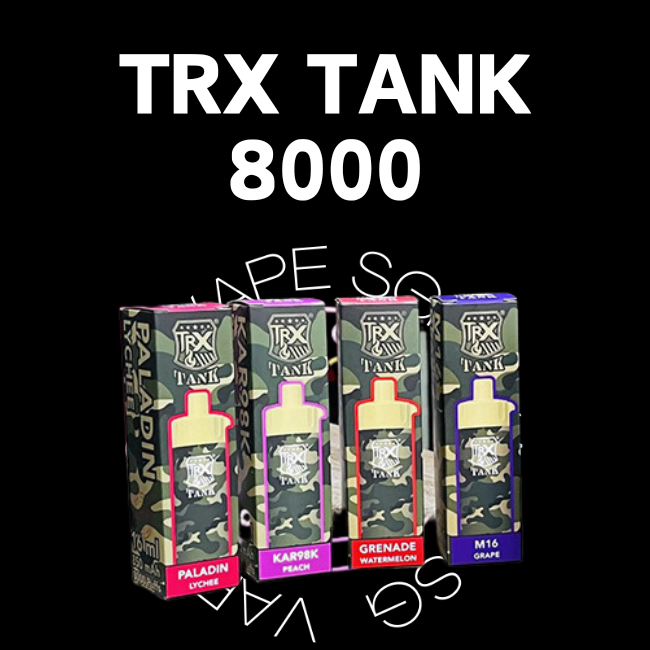 Trx Tank 8000 disposable vape - sg vape shop singapore sg