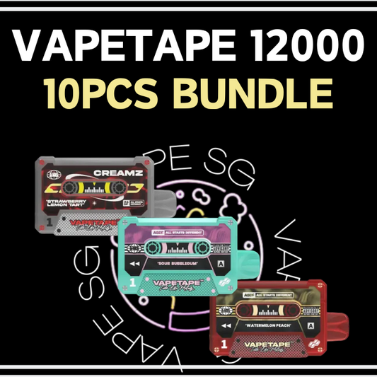 Vapetape 12000 Disposable (10pcs Bundle) - Sg Vape Shop Singapore SG