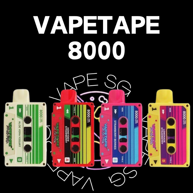 Vapetape 8000 disposable vape - sg vape shop singapore sg