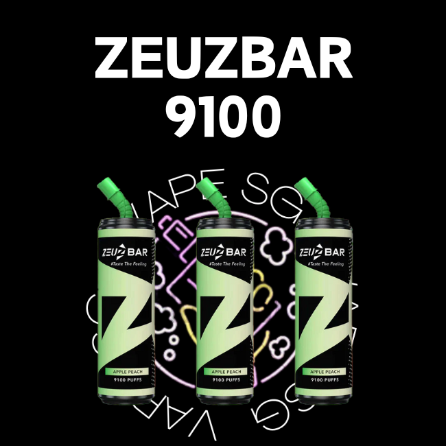 Zeuzbar 9100 disposable vape - sg vape shop singapore sg