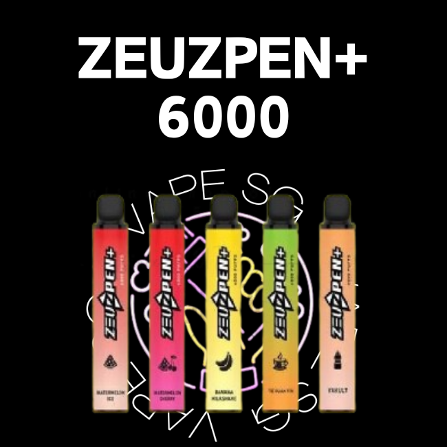 Zeuzpen+ 6000 disposable vape - sg vape shop singapore sg